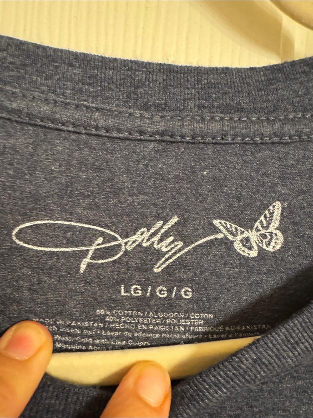 Forever Dolly Graphic Tee - Navy with Red Accent - Picture 2 of 2